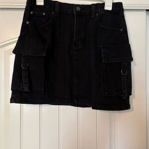 Kohl's SO Black Cargo Pocket Skirt